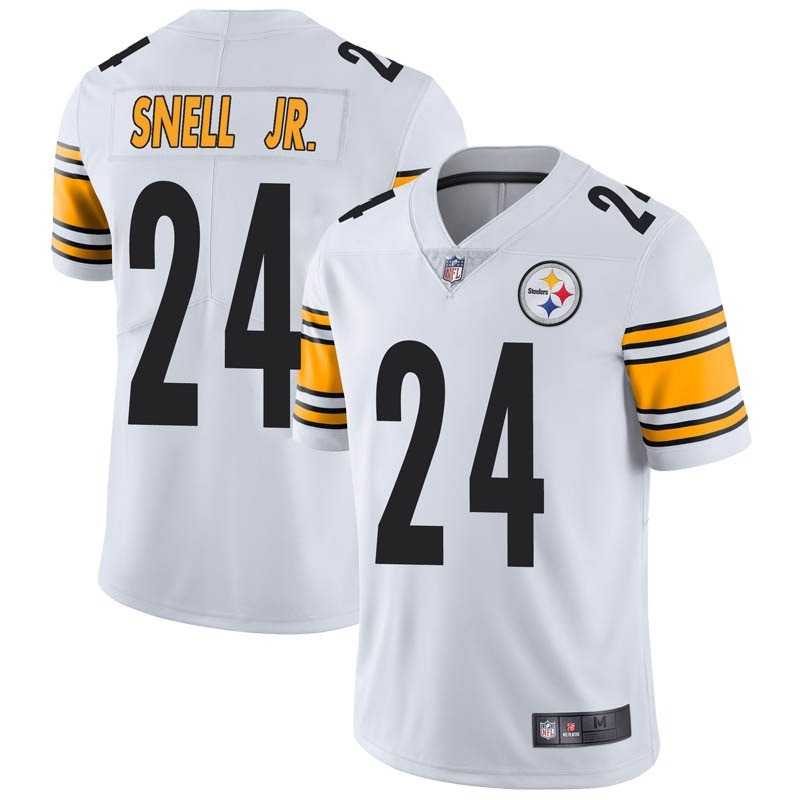 Men's Pittsburgh Steelers #24 Benny Snell Jr. White Vapor Untouchable Limited Stitched Jersey